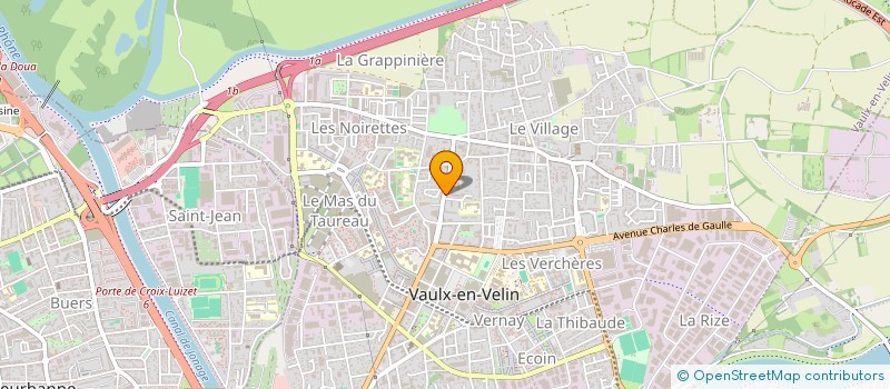 localisation de l'entreprise CAVE DU CLOSEAU MADELEINE DESCHAMPS  VAULX-EN-VELIN