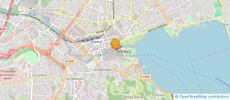 localisation de l'entreprise CAVE FILATERIE à ANNECY