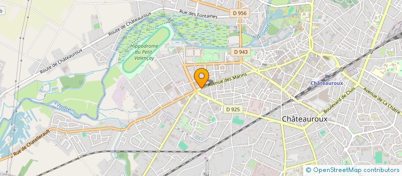 localisation de l'entreprise CAVE FRANCOIS LAVIGNE à CHATEAUROUX