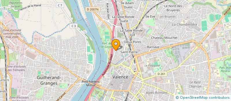 localisation de l'entreprise CAVE GILLES PERE ET FILS  BOURG-LES-VALENCE