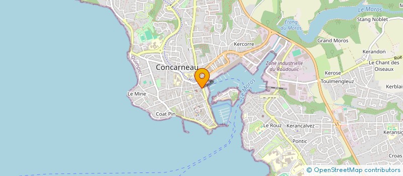 localisation de l'entreprise CAVE GOURMANDE à CONCARNEAU