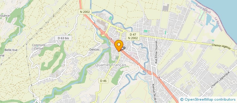 localisation de l'entreprise CAVE GRONDIN ROSE  SAINTE-SUZANNE