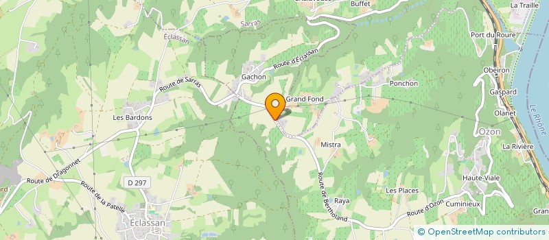 localisation de l'entreprise CAVE JEAN-FRANCOIS JACOUTON  OZON