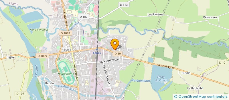 localisation de l'entreprise CAVE JEANNE D'ARC  FEURS