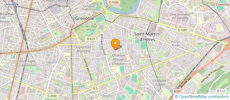 localisation de l'entreprise CAVE LES ROCHES BLANCHES EURL à GRENOBLE