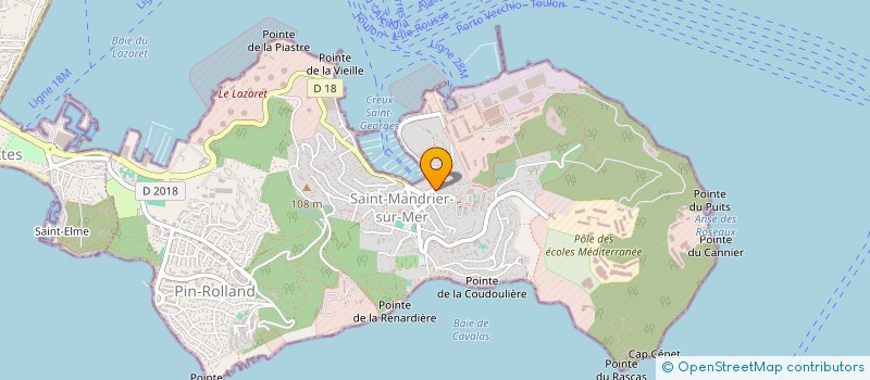 localisation de l'entreprise CAVE MANDREENNE à SAINT-MANDRIER-SUR-MER