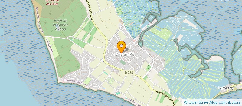 localisation de l'entreprise CAVE O2M  ARS-EN-RE