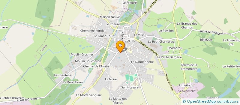 localisation de l'entreprise CAVE PELLETIER à LORRIS