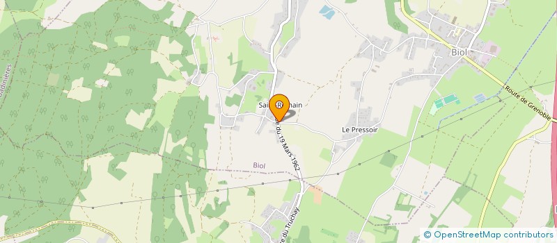 localisation de l'entreprise CAVE POULET  BIOL