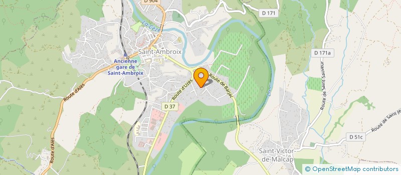 localisation de l'entreprise CAVE SAINT ETIENNE  SAINT-AMBROIX