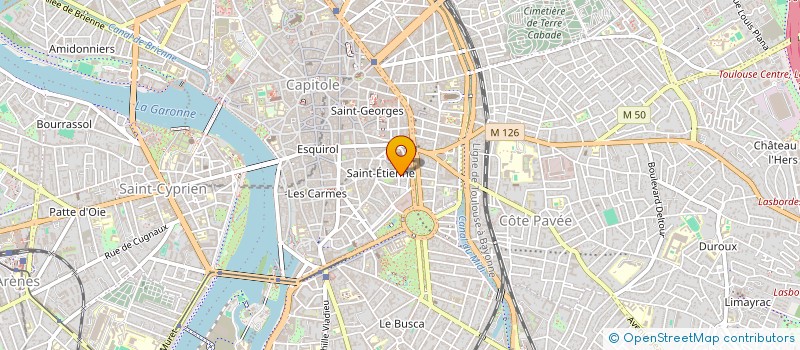 localisation de l'entreprise CAVE SAINT ETIENNE  TOULOUSE