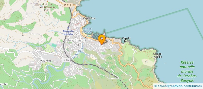 localisation de l'entreprise CAVE SANT JORDI à BANYULS-SUR-MER