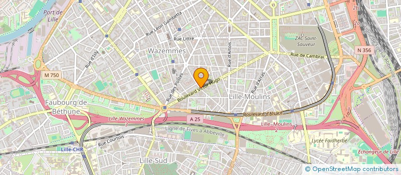 localisation de l'entreprise CAVEAU DE BACCHUS à LILLE