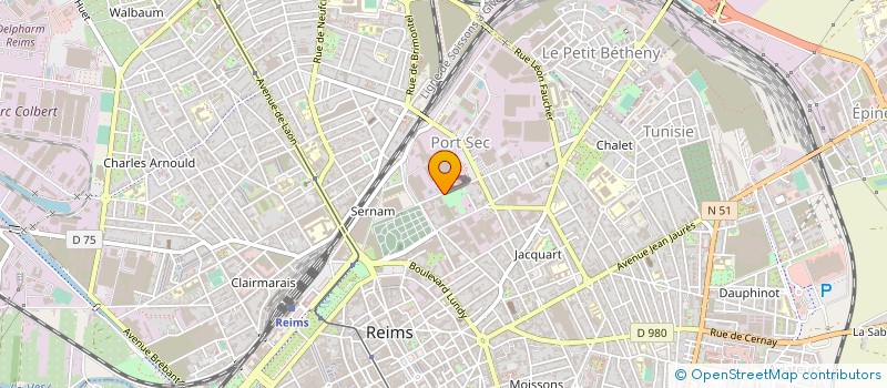 localisation de l'entreprise CAVEAU DE CASTELNAU à REIMS