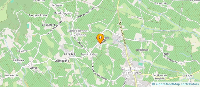localisation de l'entreprise CAVEAU DE CLOCHEMERLE à VAUX-EN-BEAUJOLAIS