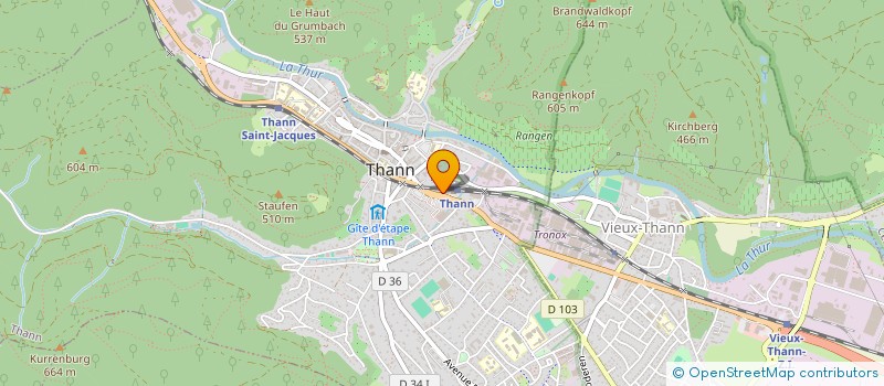 localisation de l'entreprise CAVEAU DE L'ENGELBOURG  THANN