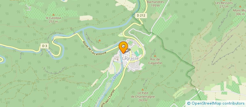 localisation de l'entreprise CAVEAU DES CORBIERES A HTE EXPRESSION à LAGRASSE