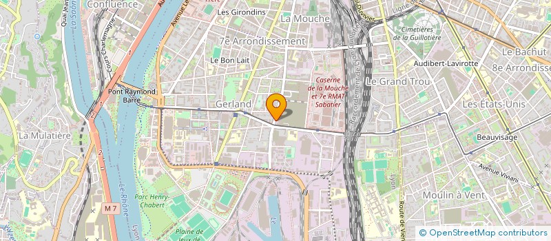 localisation de l'entreprise CAVEAU DES VIEILLES VIGNES  LYON