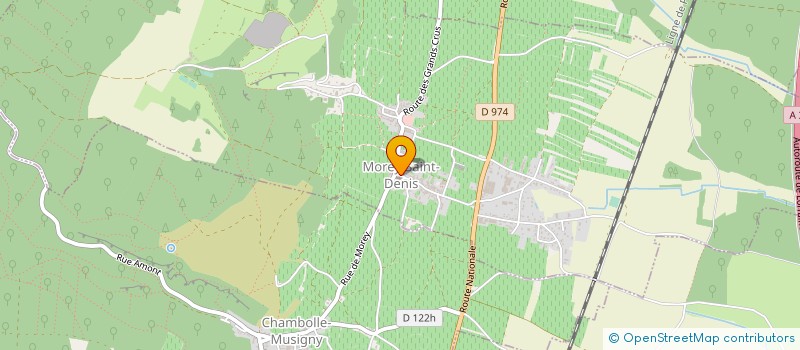 localisation de l'entreprise CAVEAU DES VIGNERONS DE MOREY ST DENIS  MOREY-SAINT-DENIS