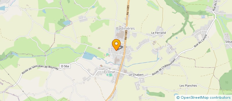 localisation de l'entreprise CAVEAU DES VINS DE FRANCE  ECLOSE-BADINIERES