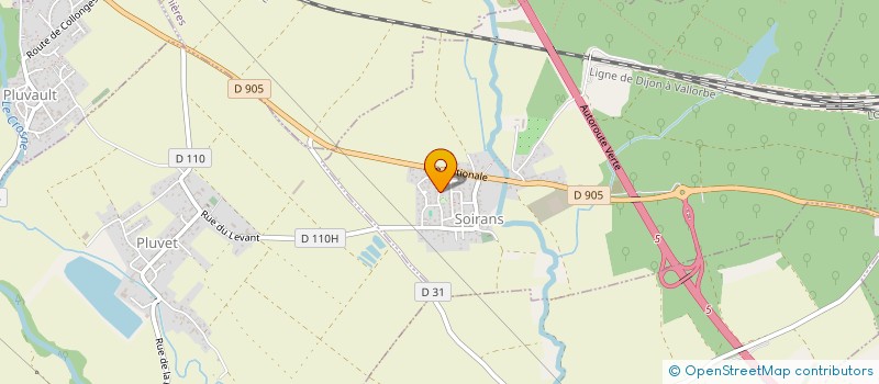 localisation de l'entreprise CAVEAU DI'VIN  SOIRANS