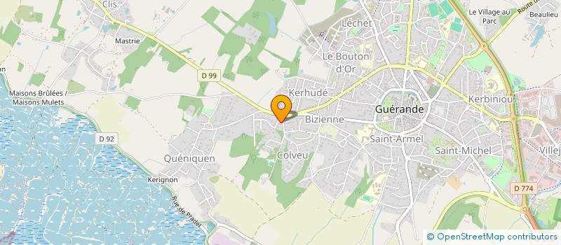 localisation de l'entreprise CAVEAU DU MUSCADET à GUERANDE