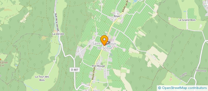 localisation de l'entreprise CAVEAU LE VIEUX LOGIS  SAINT-GENGOUX-DE-SCISSE