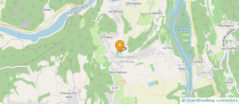 localisation de l'entreprise CAVEAU QUINARD EARL à MASSIGNIEU-DE-RIVES