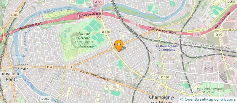 localisation de l'entreprise CAVEAUTEX  CHAMPIGNY-SUR-MARNE