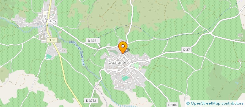 localisation de l'entreprise CAVEAUX  QUARANTE