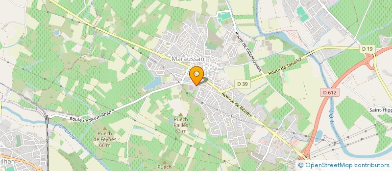 localisation de l'entreprise CAVEAUX D'ENSERUNE à MARAUSSAN