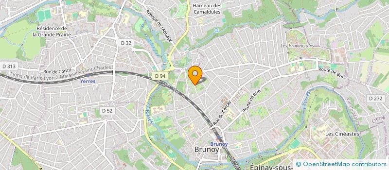 localisation de l'entreprise CAVEAUX DIAS PERE ET FILS  BRUNOY