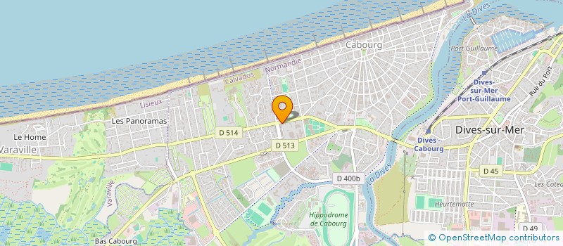 localisation de l'entreprise CAVECAB  CABOURG