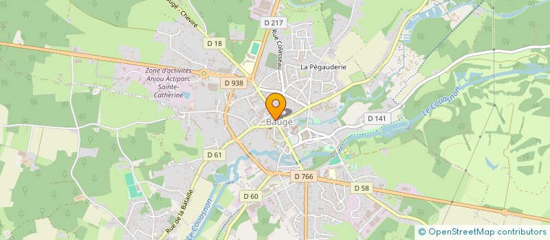 localisation de l'entreprise CAVEFINE à BAUGE-EN-ANJOU