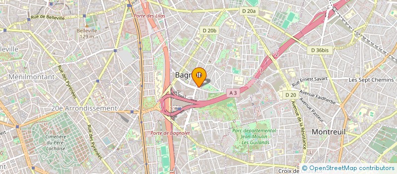 localisation de l'entreprise CAVEMAN S BAR B QUE  BAGNOLET