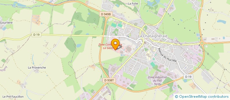 localisation de l'entreprise CAVES CARTRON à LA CHATAIGNERAIE