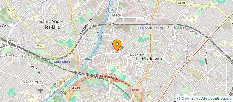 localisation de l'entreprise CAVES CHAIX ET TRADITIONS à LA MADELEINE