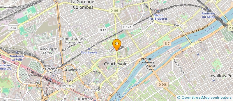 localisation de l'entreprise CAVES DE COURBEVOIE à COURBEVOIE