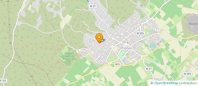 localisation de l'entreprise CAVES DE L'ESPLANADE  MONTARNAUD