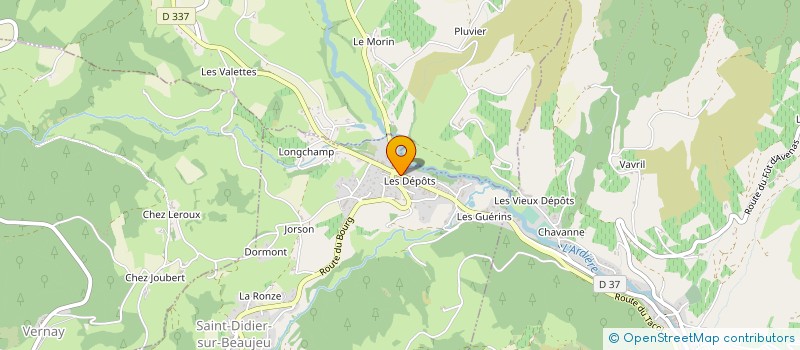 localisation de l'entreprise CAVES DE LA CROIX ROCHEFORT à SAINT-DIDIER-SUR-BEAUJEU