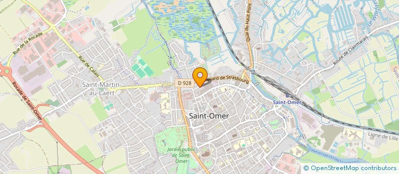 localisation de l'entreprise CAVES DE LA MORINIE VINS SPIR à SAINT-OMER
