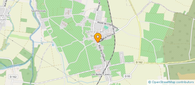 localisation de l'entreprise CAVES DE ST CYR  BELLEVIGNE-LES-CHATEAUX