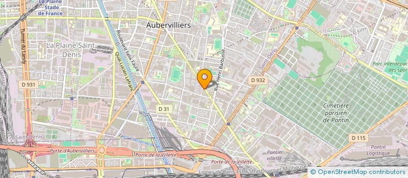 localisation de l'entreprise CAVES DES CITES  AUBERVILLIERS