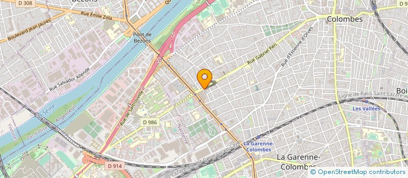 localisation de l'entreprise CAVES DU BON VIN à COLOMBES
