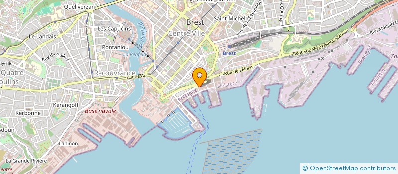 localisation de l'entreprise CAVES ET TERROIRS à BREST