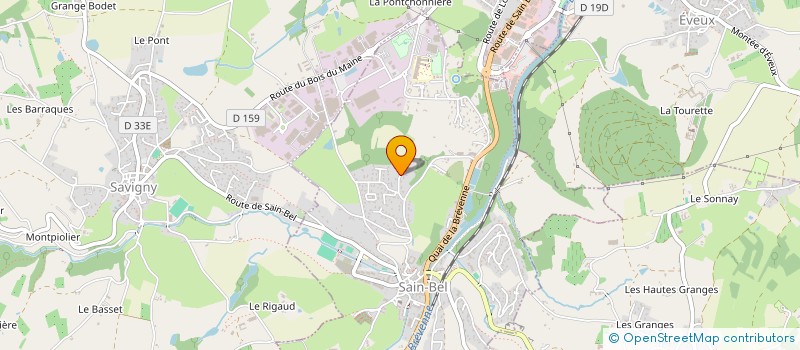 localisation de l'entreprise CAVES ET VIGNOBLES DU BEAUJOLAIS  BULLY