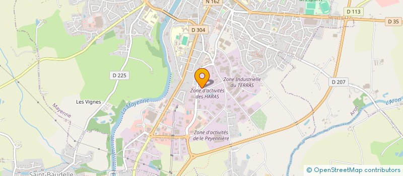 localisation de l'entreprise CAVES GILBERT COUGE à MAYENNE