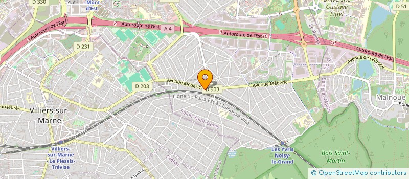 localisation de l'entreprise CAVES RUSSEL SARL  NOISY-LE-GRAND