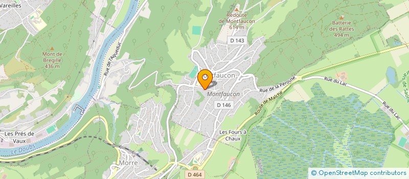 localisation de l'entreprise CAVEY D'INGENIERIE ET BATIMENT  MONTFAUCON