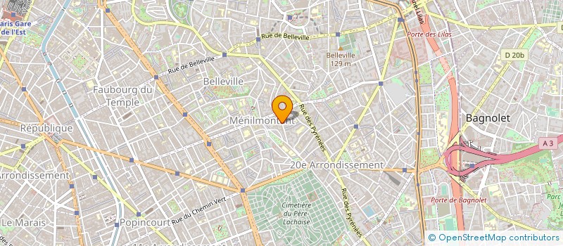 localisation de l'entreprise CAVICORG à PARIS